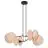 Emibig Suspension Luminaire Motif Acier Noir | Convient pour 4x E27 - Max 15W