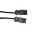 Noxion GST - Compatible Câble d’extension Noir - Mâle + Femelle - 1,5m - 3 pole 1,5mm2