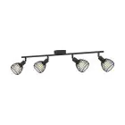Eglo Plafonnier Sonni Acier Noir | IP20 - Convient pour 4x E14 