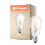 Ledvance Classic LED E27 Peer Filament Helder 4W 470lm - 827 Zeer Warm Wit | Vervangt 40W