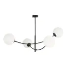 Emibig Plafondlamp Hunter Staal Zwart | Geschikt voor 4x E14 - Max 10W