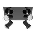 Eglo Plafondlamp Tamara 1 Staal Zwart Chroom 4x2.8W 4x250lm - 830 Warm Wit | IP44 - Incl. 4x GU10