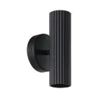 Eglo Wandlamp Portillo Staal Zwart | Geschikt voor 2x GU10